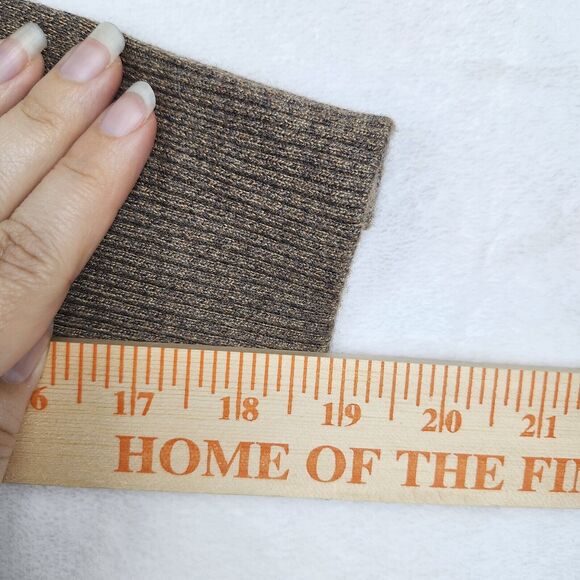 Chelsea & Theodore Wool Blend Sweater Fringe Cowl Neck Brown Womens 2X - Picture 5 of 7